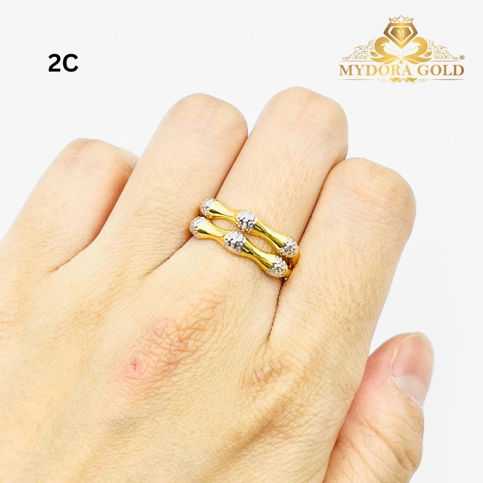 MYDORA Cincin Bamboo Twins (5G) l EMAS 916/22K