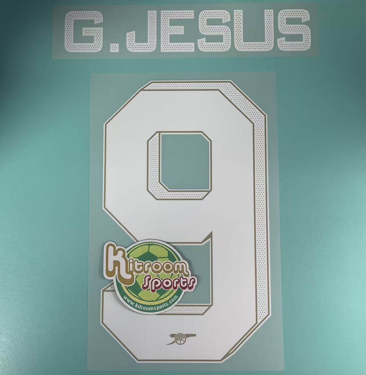 2023-24 Arsenal Home UCL Nameset #9 G.JESUE
