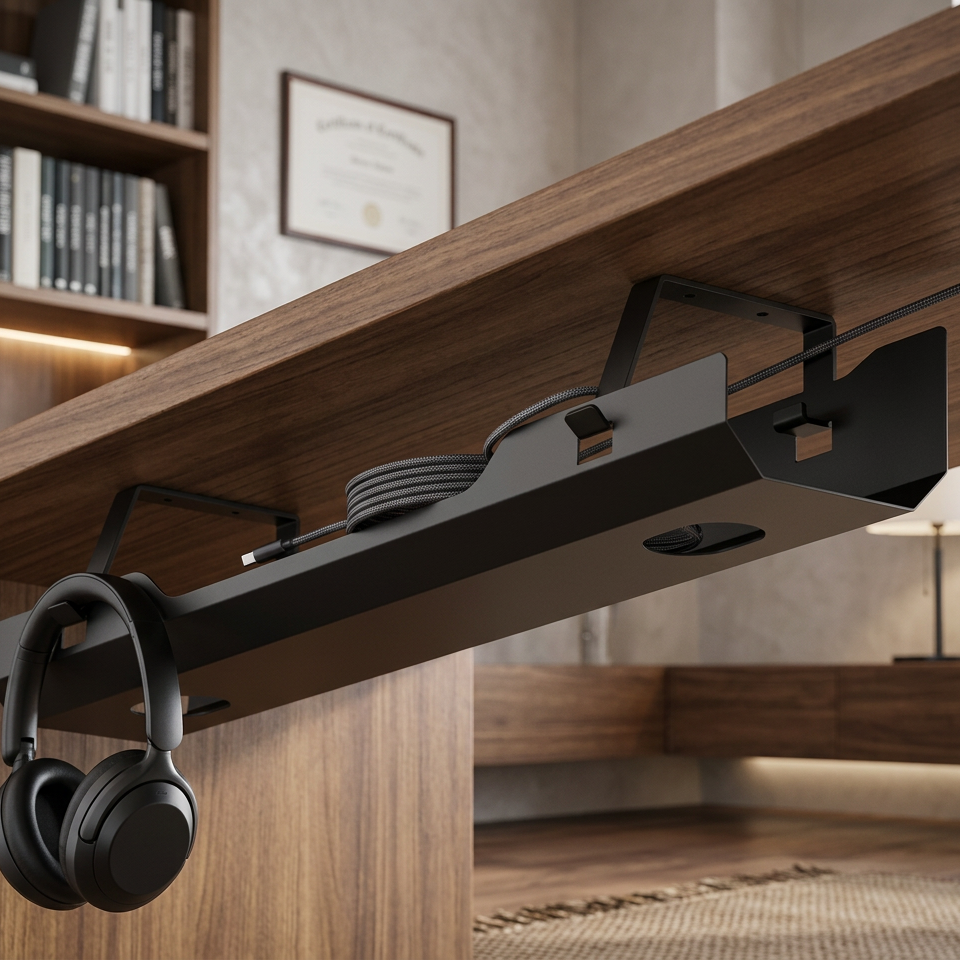 CB-60, Cable management tray under desk