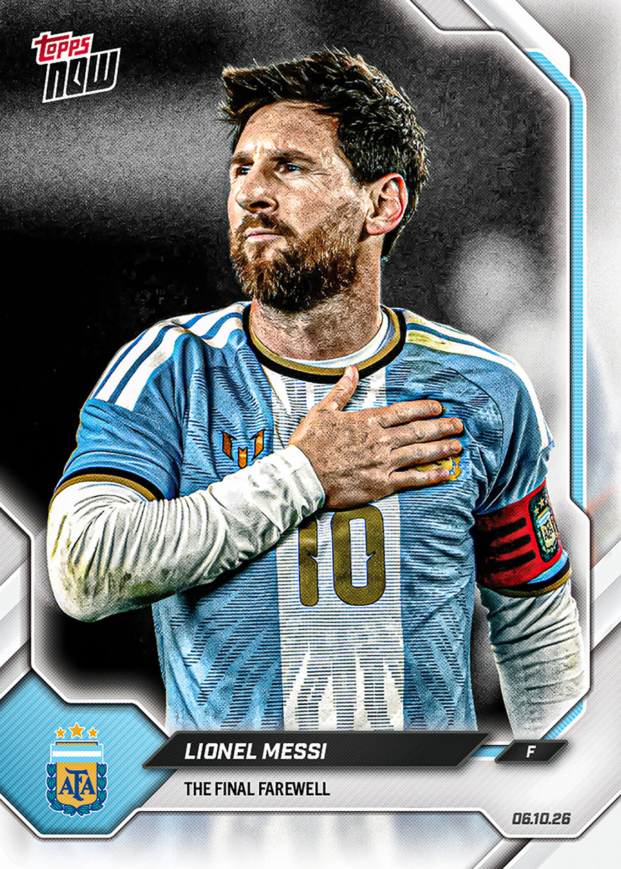 Lionel Messi - 2026 Argentina Topps NOW® Final Farewell 原封紀念包【團購】