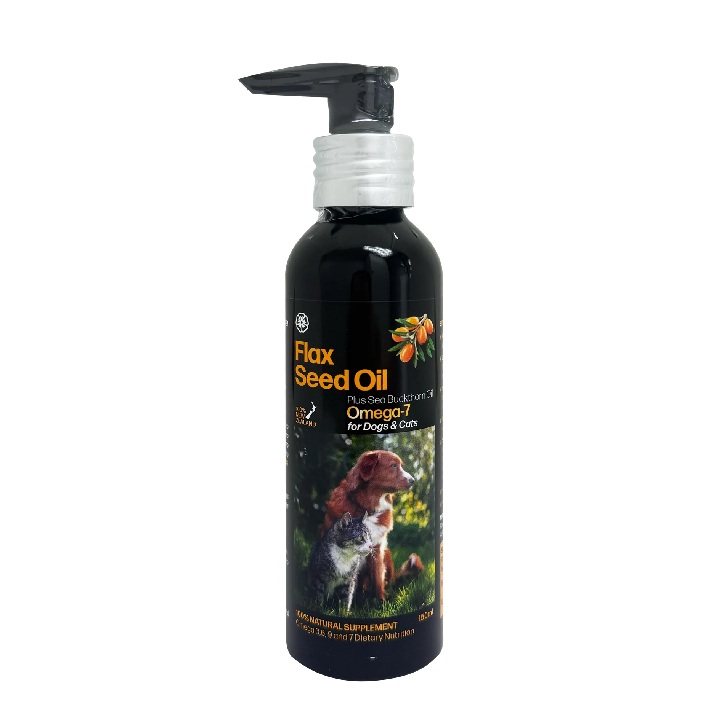 Fourflax｜紐西蘭金裝Omega UP 亞麻籽油＋沙棘植物果油 150ml (貓狗適用)