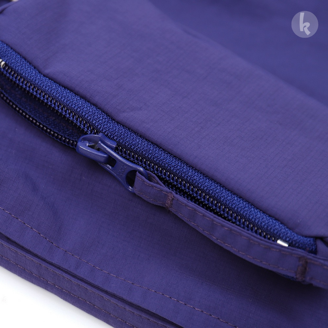 防潑水格紋五分褲