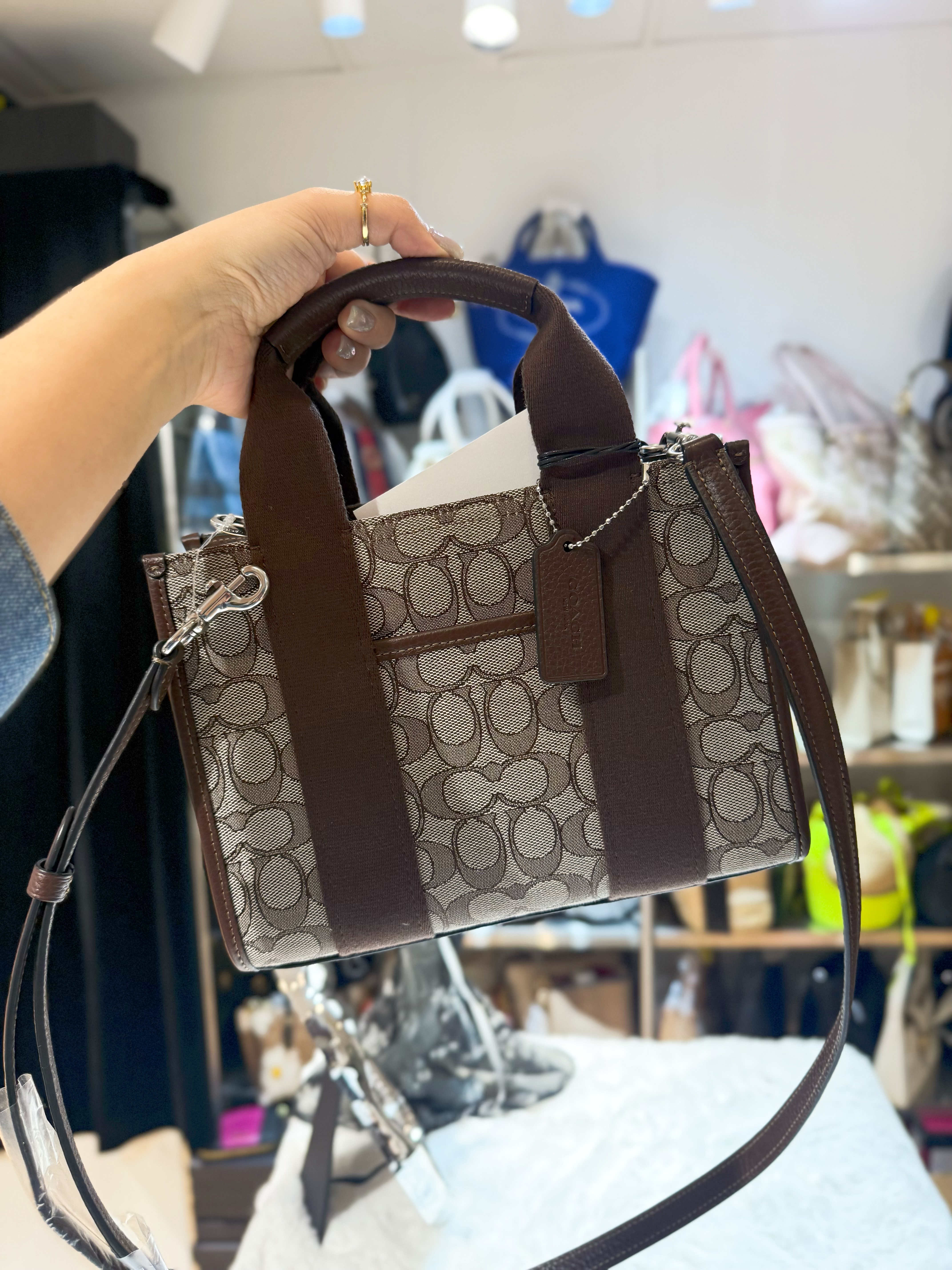 Coach Smith tote canvas/brown/m