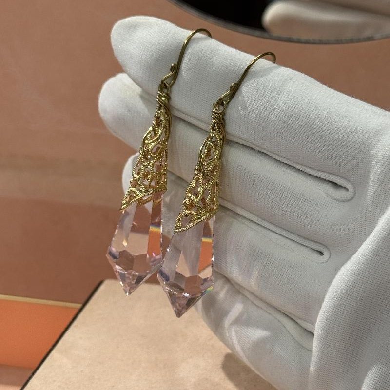 Vintage Glass Hook Earing (C033)