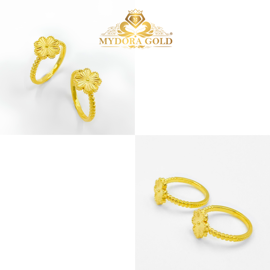 MYDORA Cincin Radiant Lucky Leaf (5G) l EMAS 916/22K