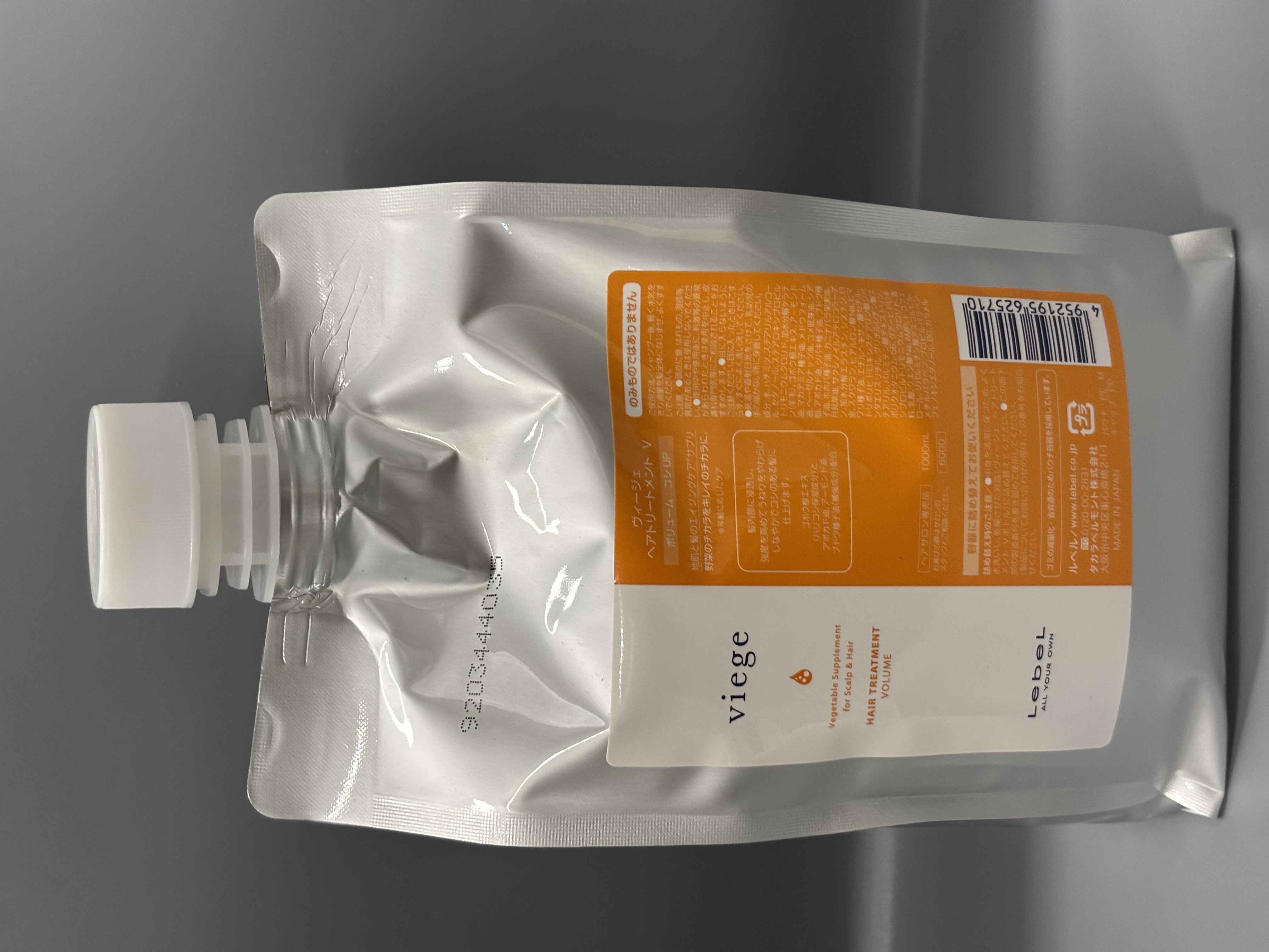 LebeL Viege 蔬果精華彈性修護霜 V（豐盈款）1000ml 環保補充裝 
