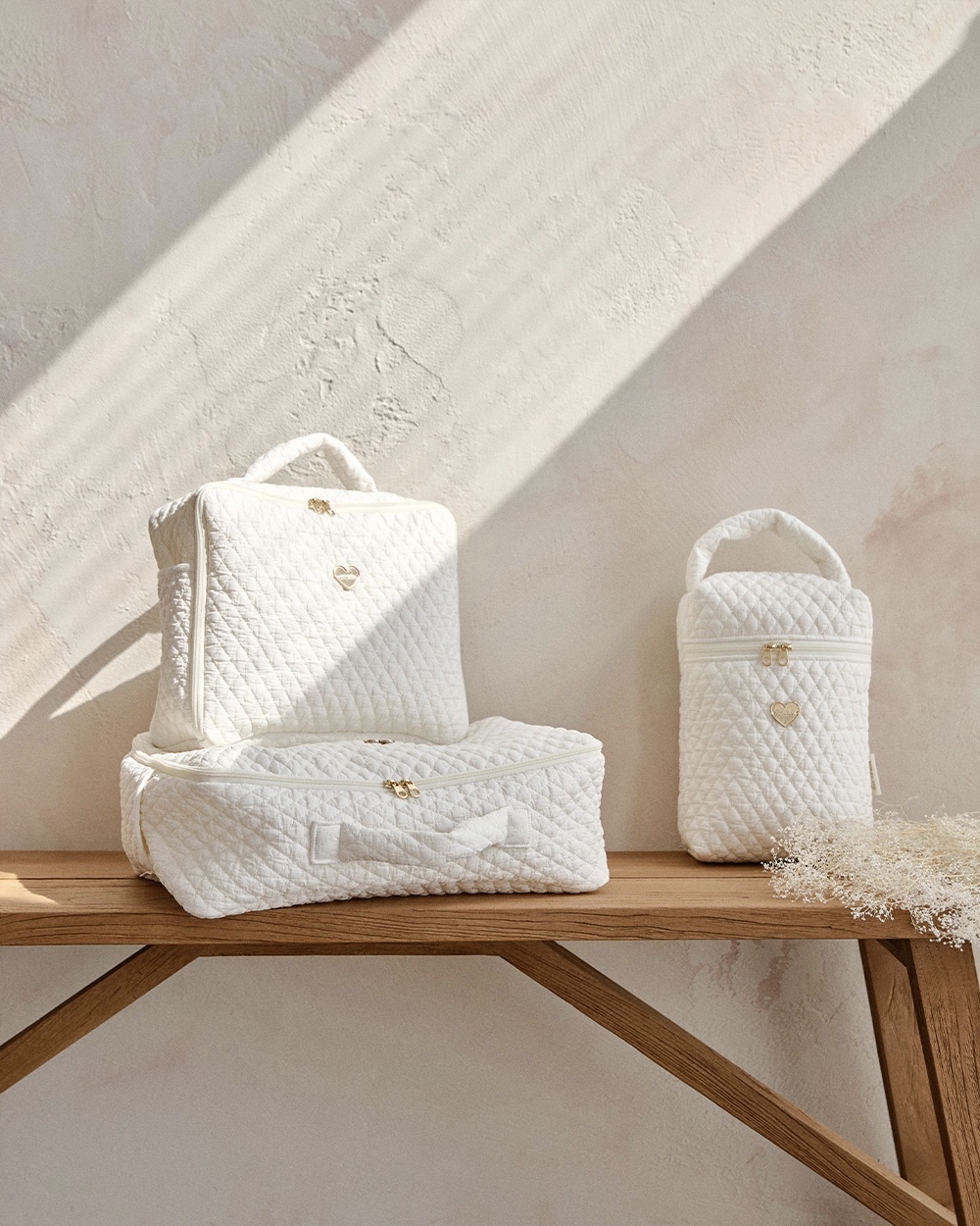 26S/S🌸DTD金心點綴100支鑽石絎縫系列-方形收納旅行包(S/M)