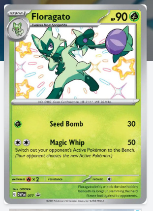 Pokemon TCG Card Game-SCARLET AND FLAME PROMO-077-FLORAGATO