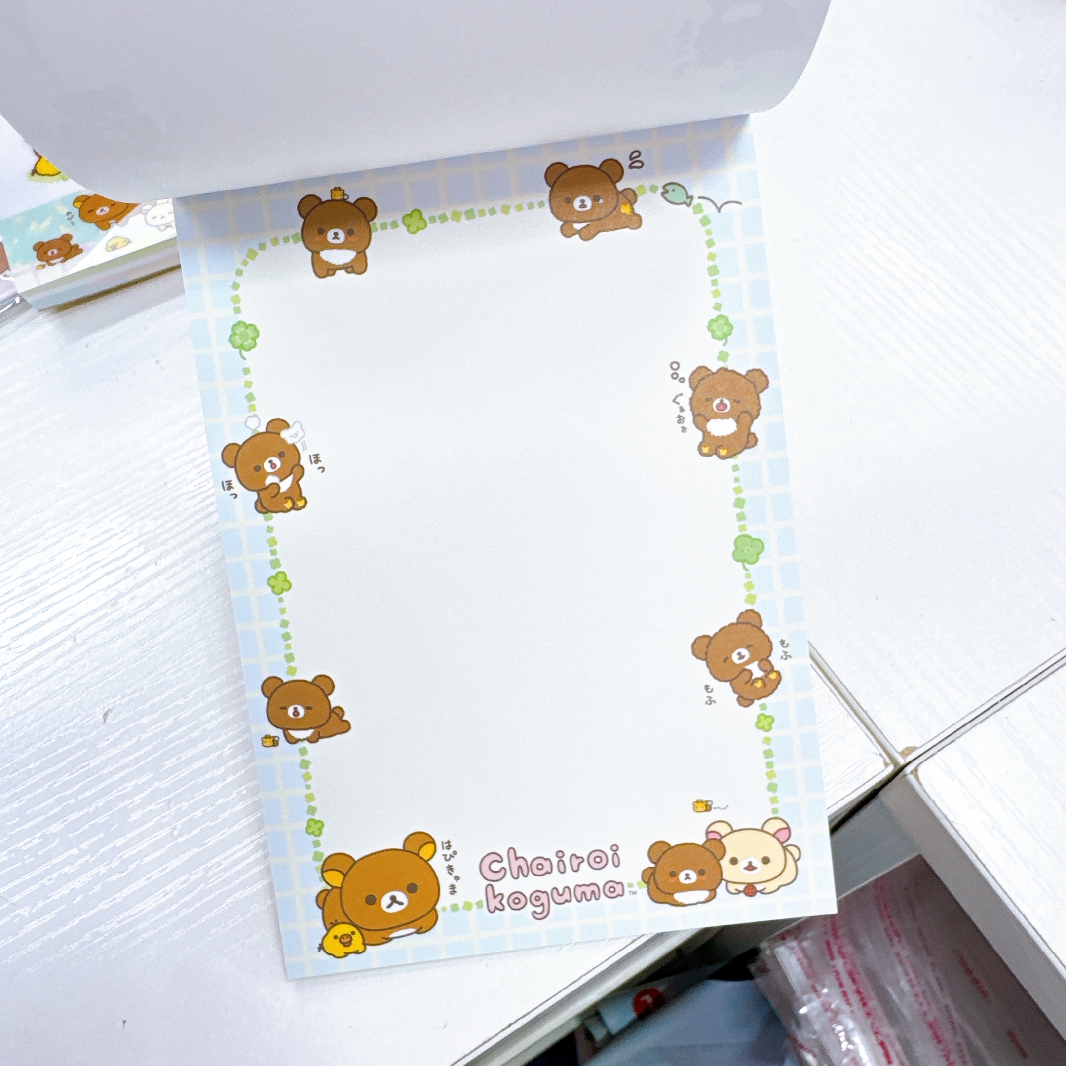 日本直送鬆弛熊幸運四葉草系列文具產品