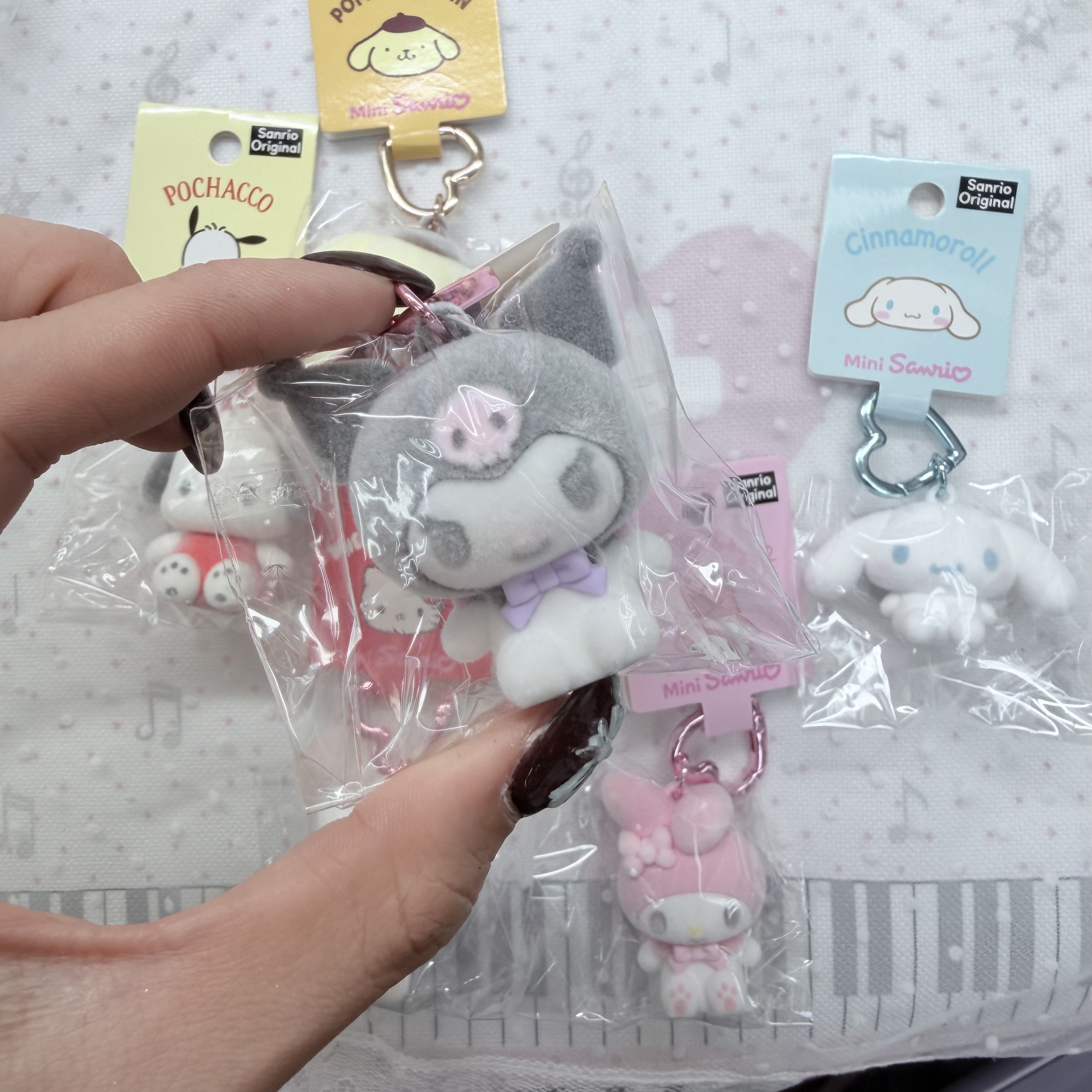 Sanrio 植絨硬身小吊飾~5cm