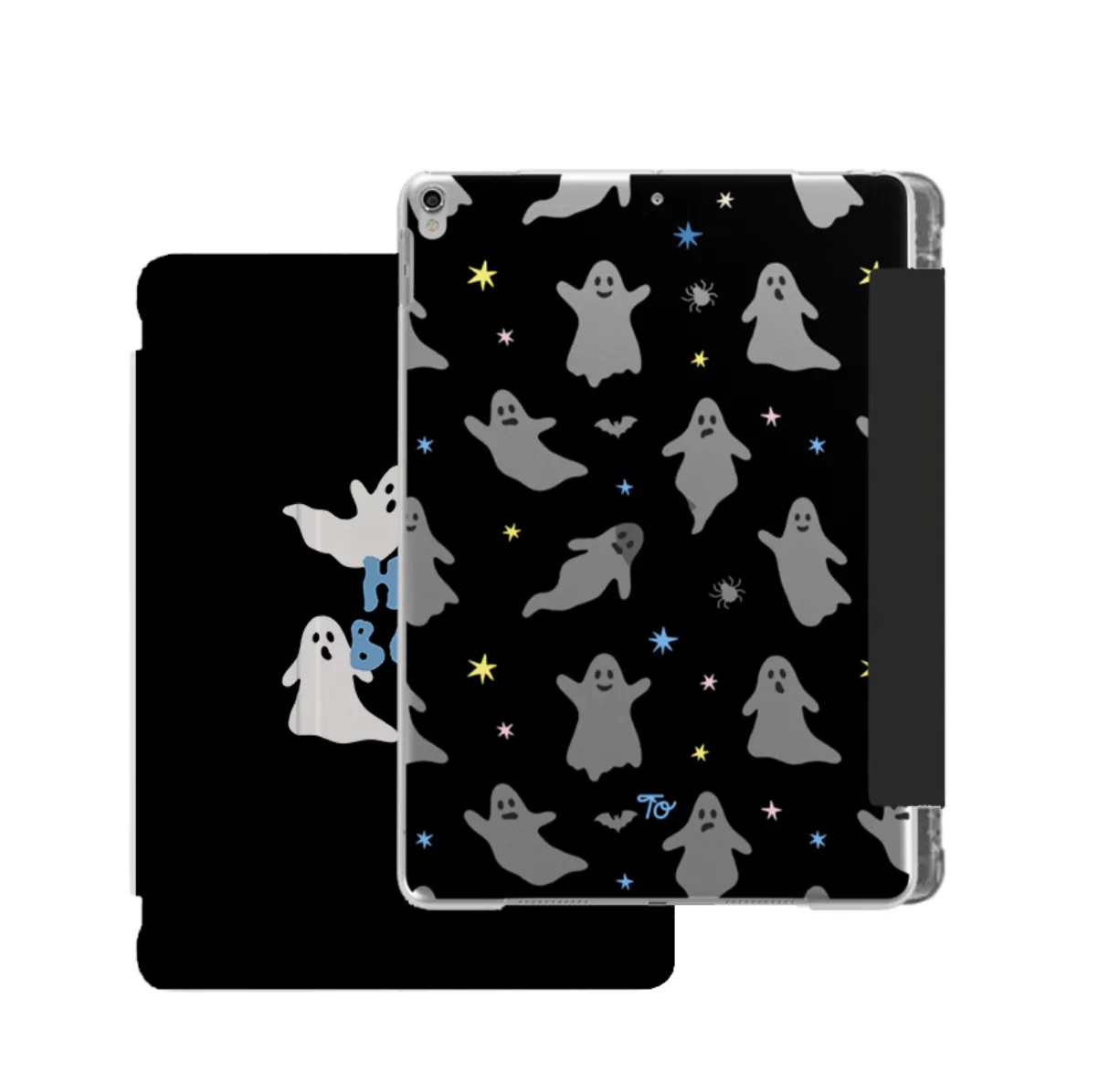 【Peek-a-BOO!】透明磨砂書本式 iPad Case