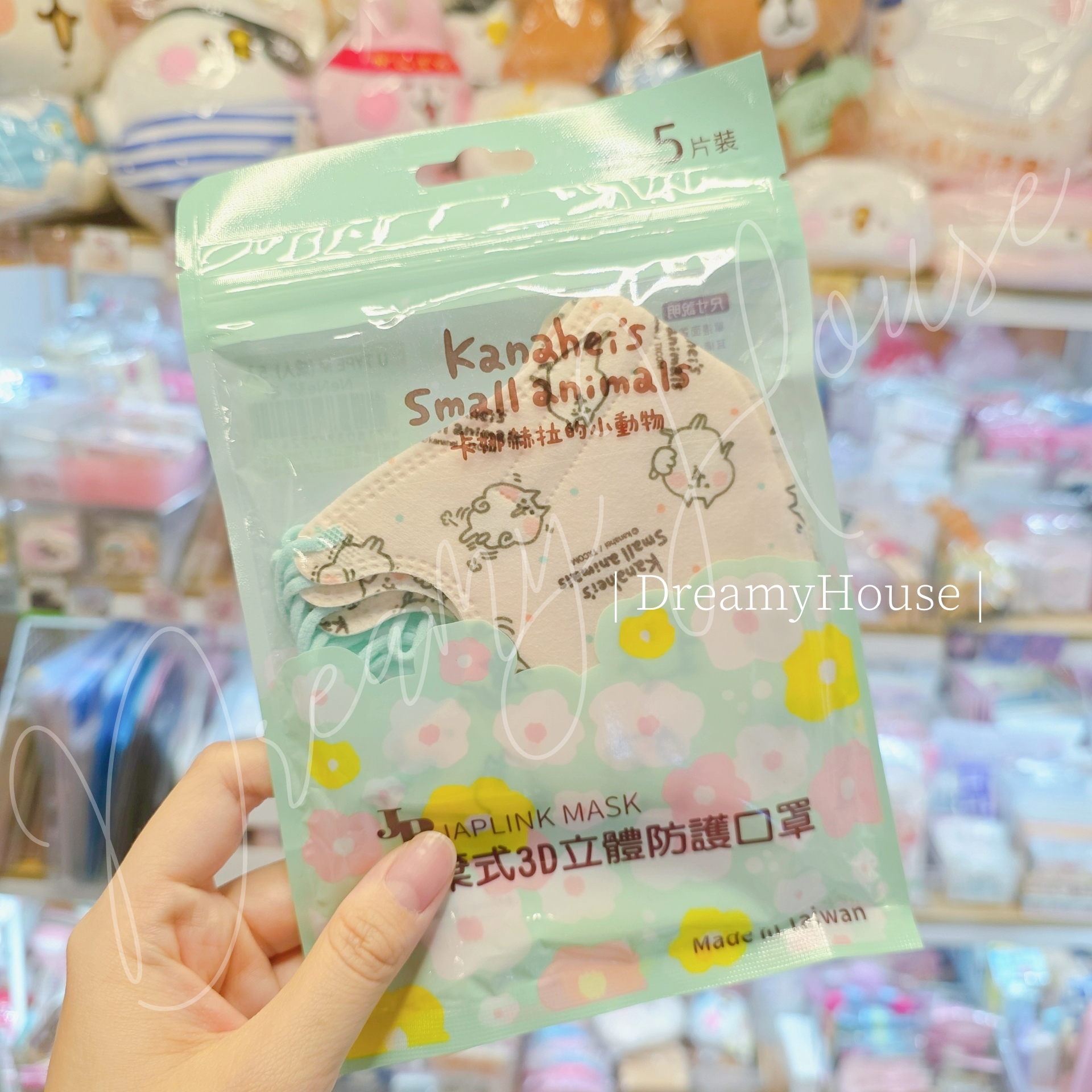 台灣 kanahei 3D立體成人防護口罩 (5片裝)