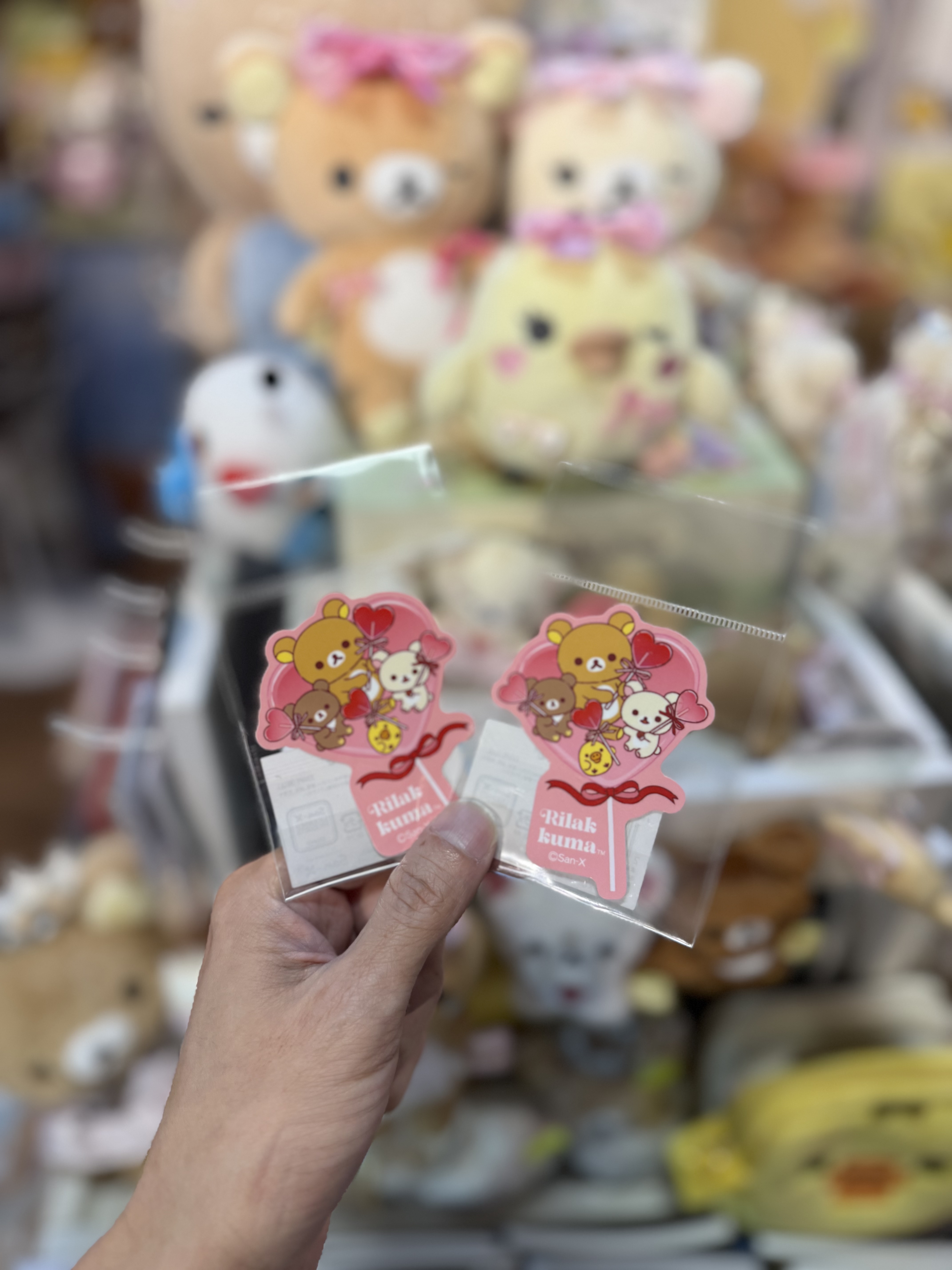 《現貨》全新日本專店限定 Rilakkuma情人節造型貼紙