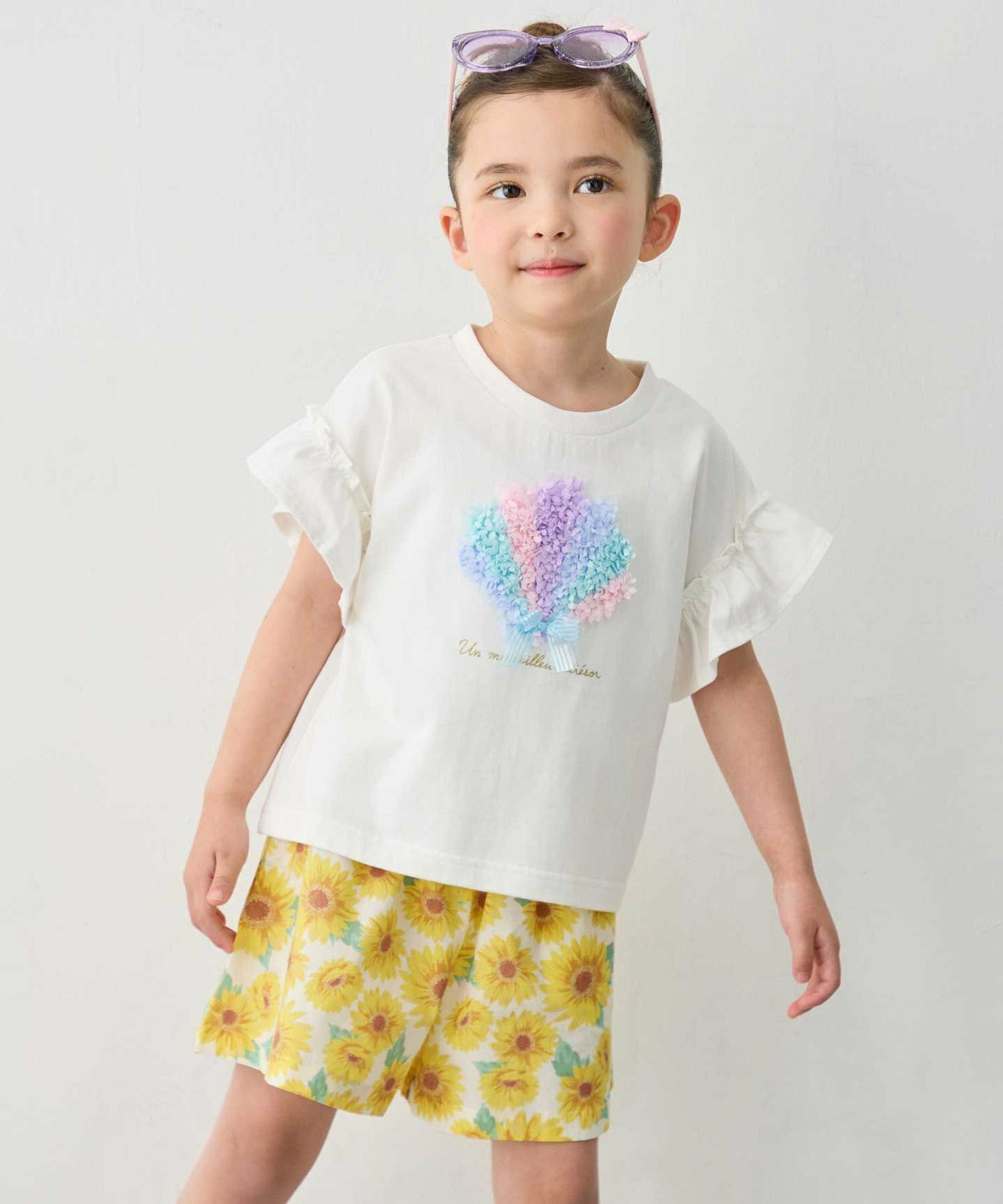 🆕【⭐訂購⭐】🌀 🇯🇵 日本直送🇯🇵 接觸涼感 刺繡 荷葉袖 短袖T恤［3款選］🌀 [ELEA-0258]