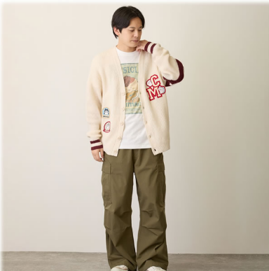🌸 【預訂】白色長袖針織外套 - CHIIKAWA 16/10新品