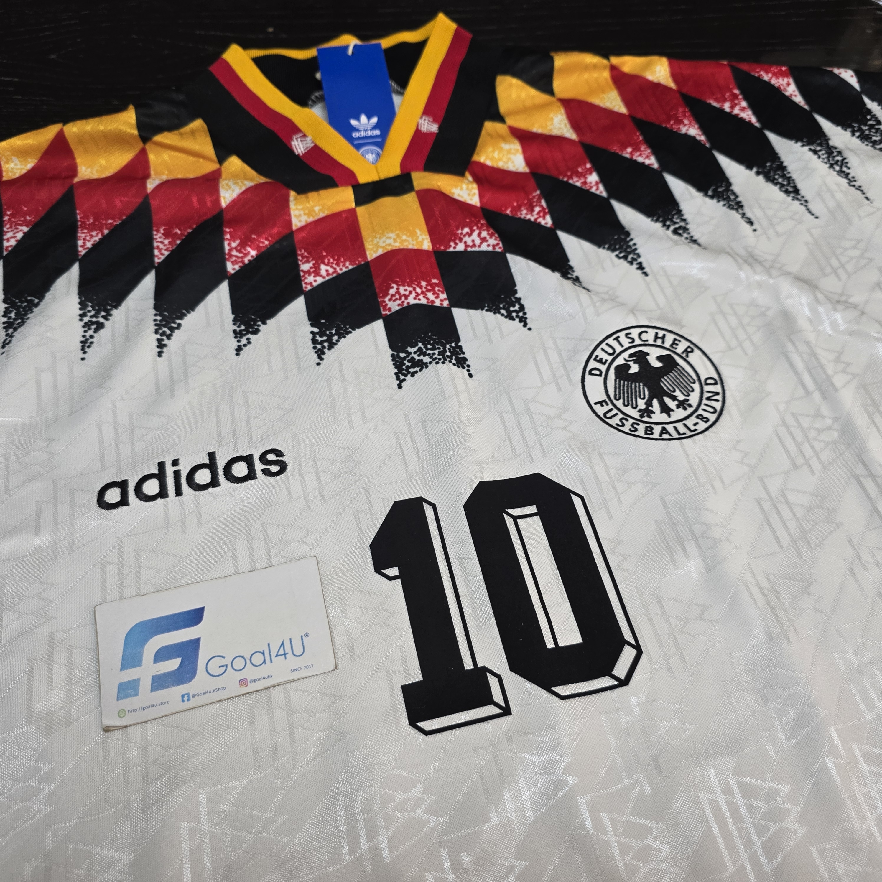 #部分碼現貨 ⚫🟥🟨Adidas Germany 德國 1994 主場球衣 Reissue (可加印字) JN3705