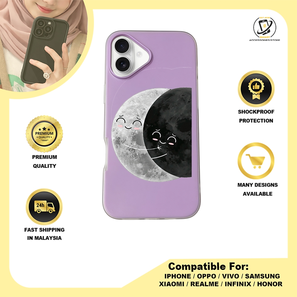 JELLY CASE PHONE FOR IPHONE - DESIGN MOON B