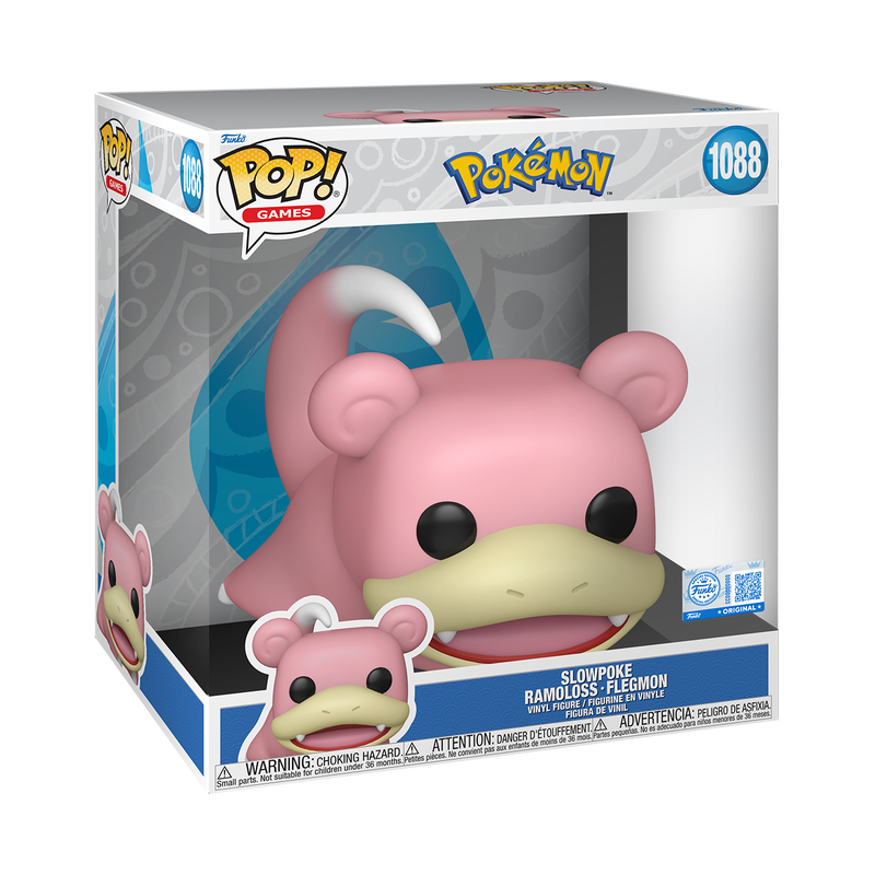 📦訂購 英國代購 Funko POP! Pokemon Jumbo Slowpoke Figure 寵物小精靈 呆呆獸 模型