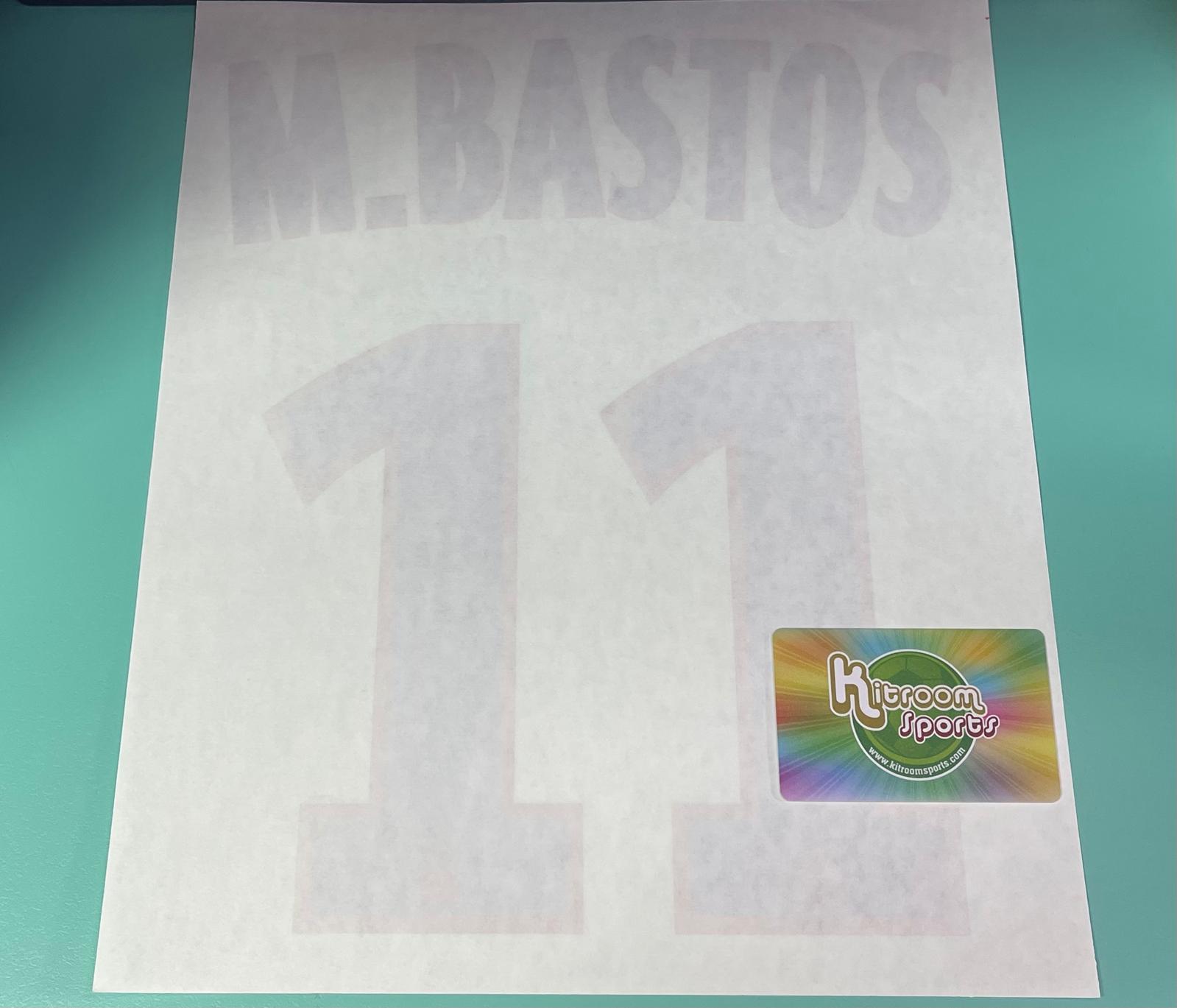 2011-14 Olympique Lyonnais Home Nameset #11 M.BASTOS