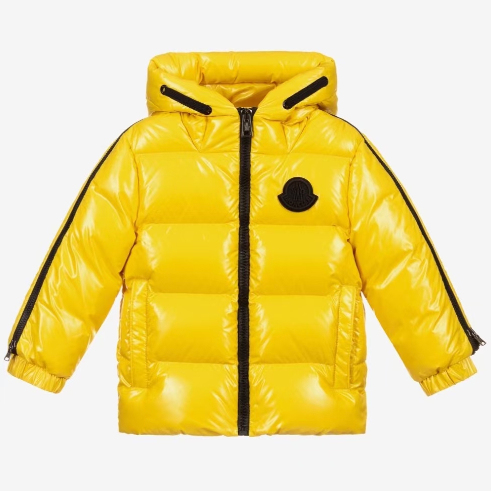 Moncler Boys Yellow Down Puffer Jacket