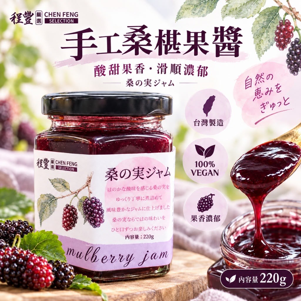 【預訂】台灣手工桑椹醬 220g