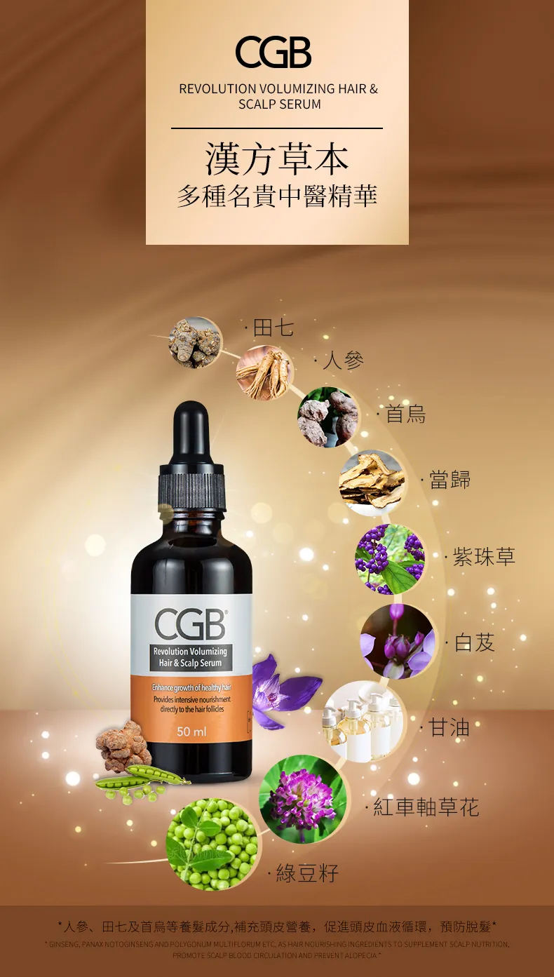 CGB Revolution Volumizing Hair & Scalp Serum 活髮再生精華 50ml 