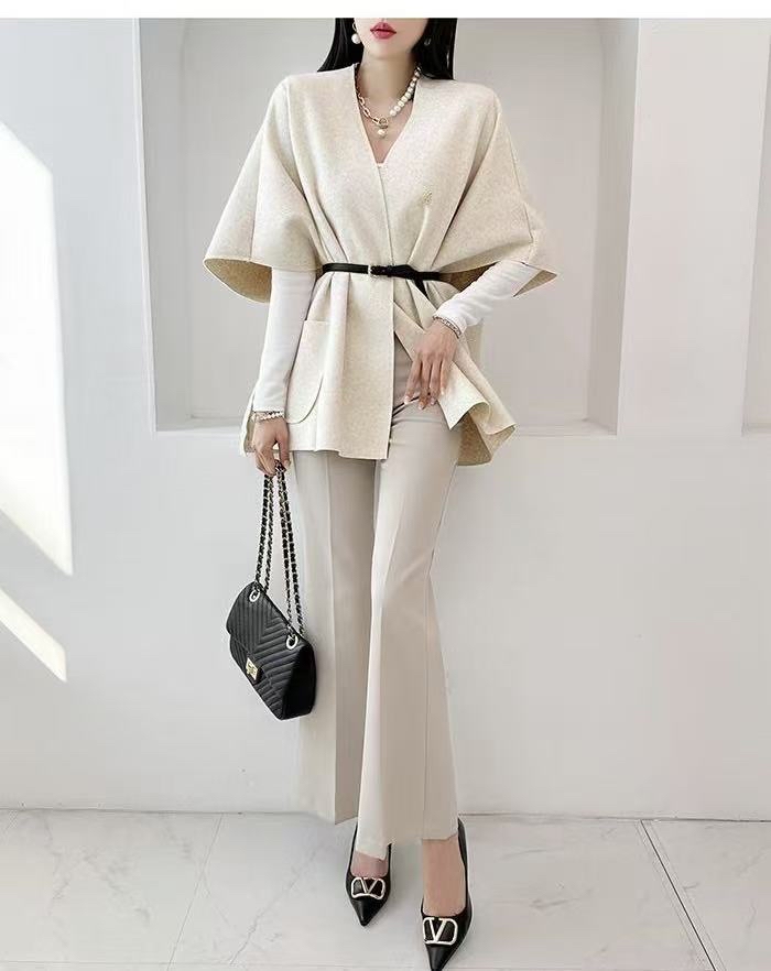 必買高質披肩連 belt