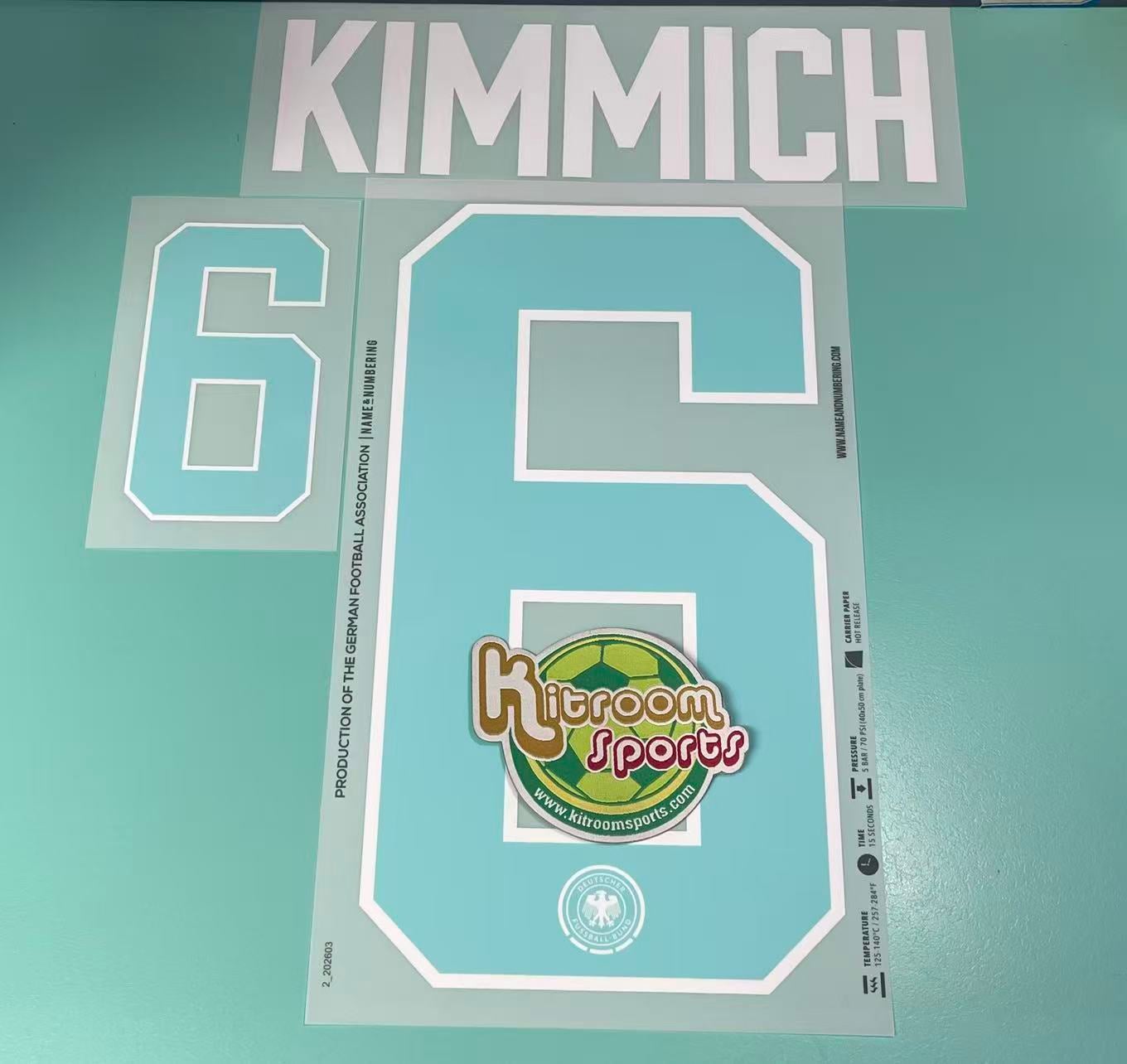 2026 World Cup Germany Away Nameset #6 KIMMICH