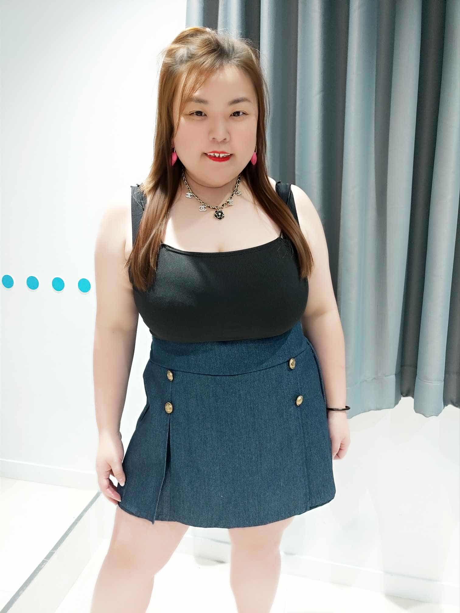 DSD05 金排扣前裙后裤设计裤裙