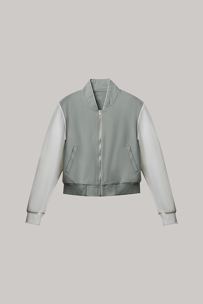 Modern Contrast Panel Jacket