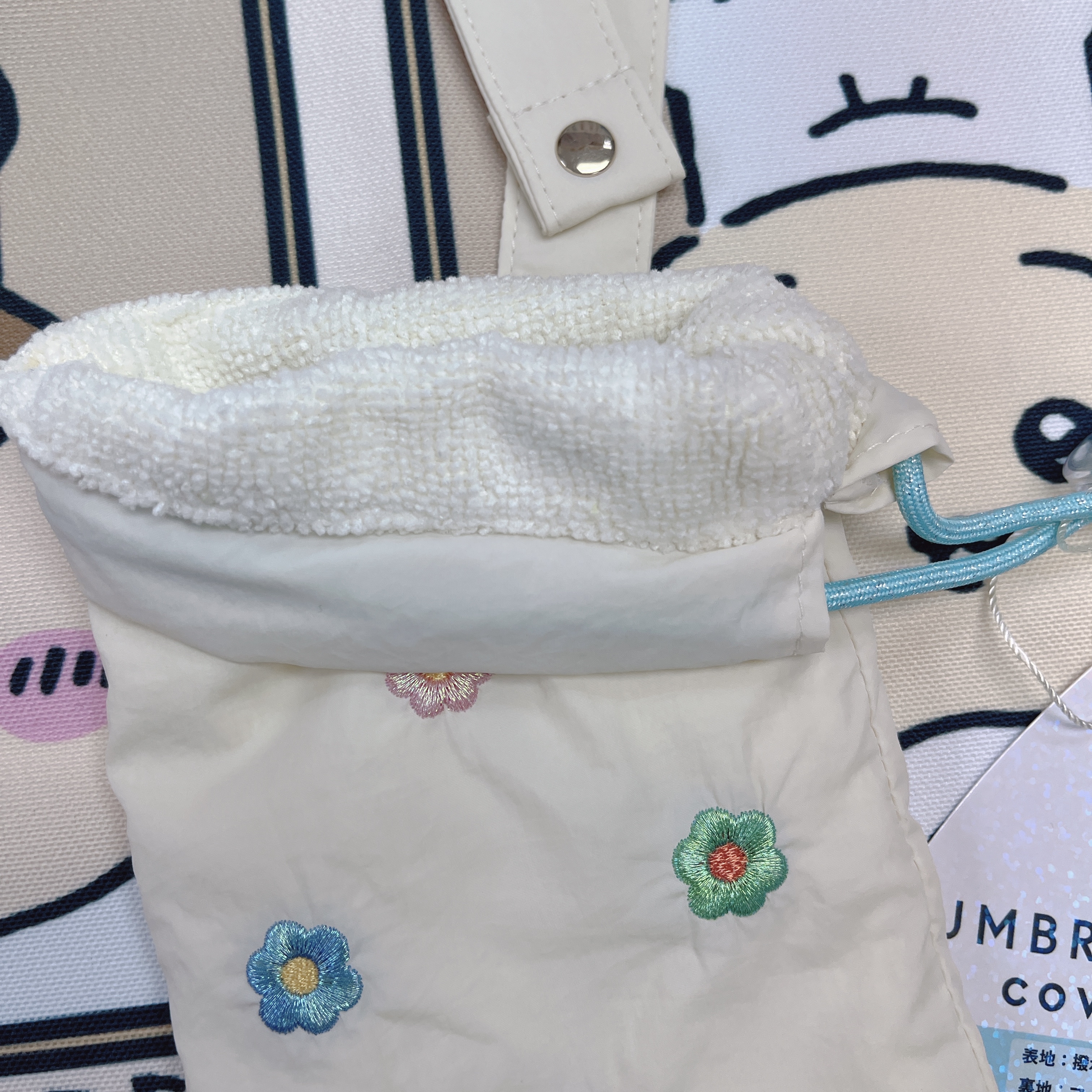 日本現貨/預訂📍日本花花/蝴蝶結刺繡圖案吸水遮套