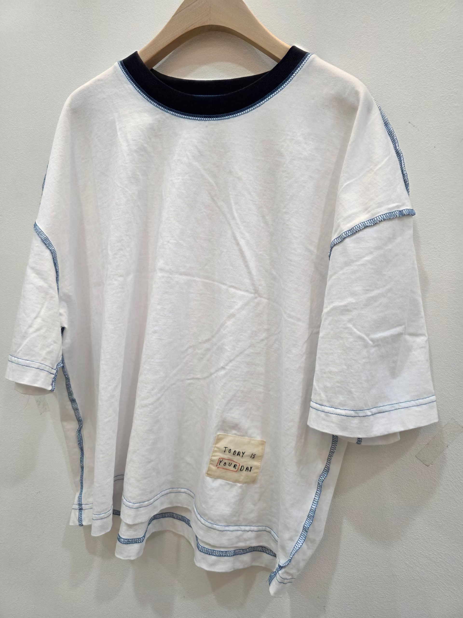 DA OX 返骨撞色tee