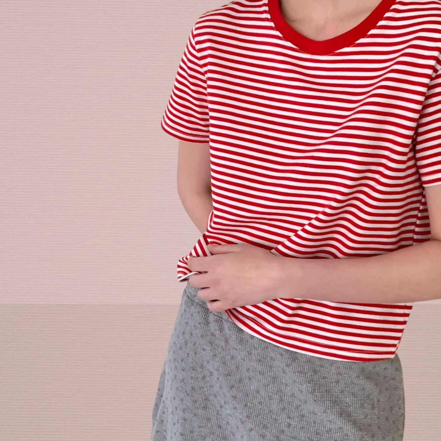 221246 橫間短Tee