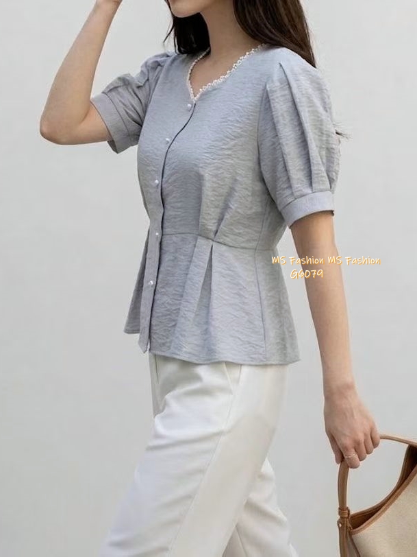 G6079 韓國🇰🇷靚靚修腰top