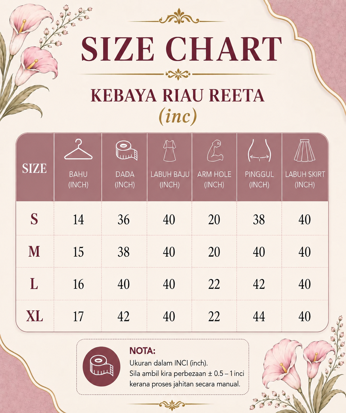KEBAYA RIAU REETA