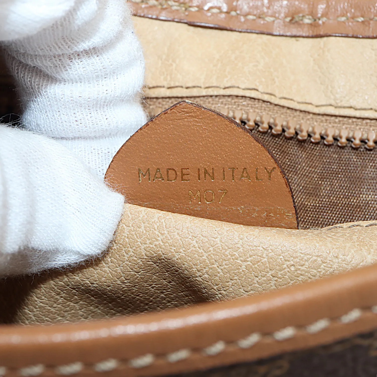 Celine Brown Macadam Shoulder Bag