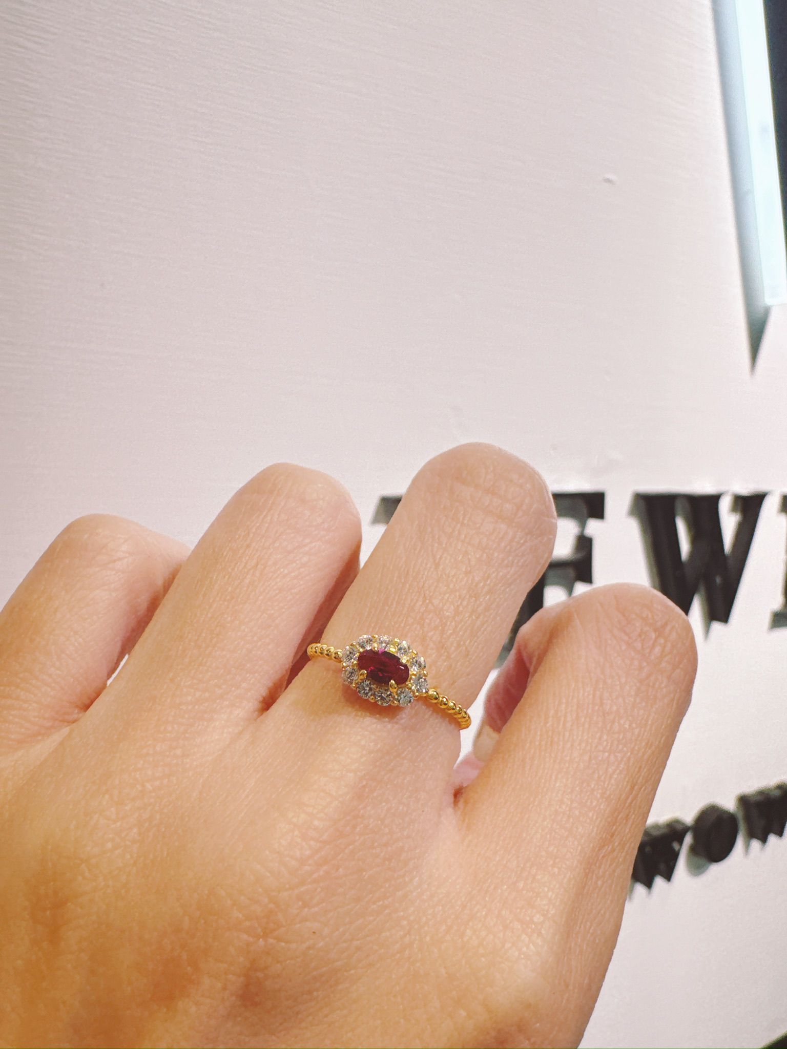 JR164 1卡天然紅寶石/藍寶石戒指 