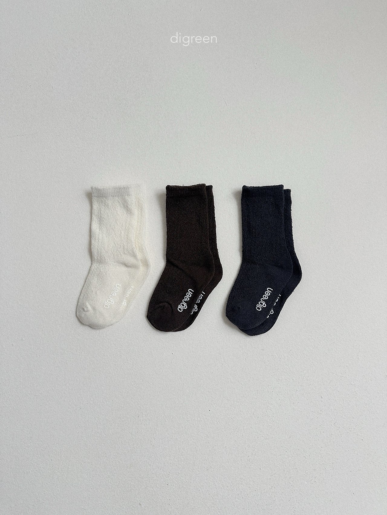 Digreen | eyelet sock set of 3