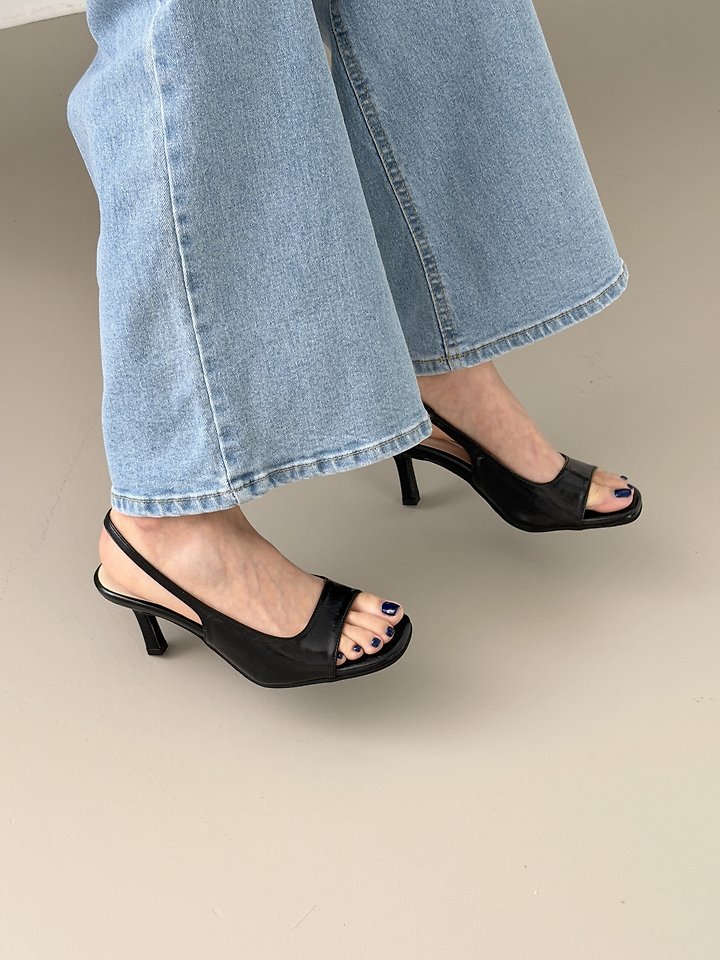 Open-toe Slingback (4 colors)