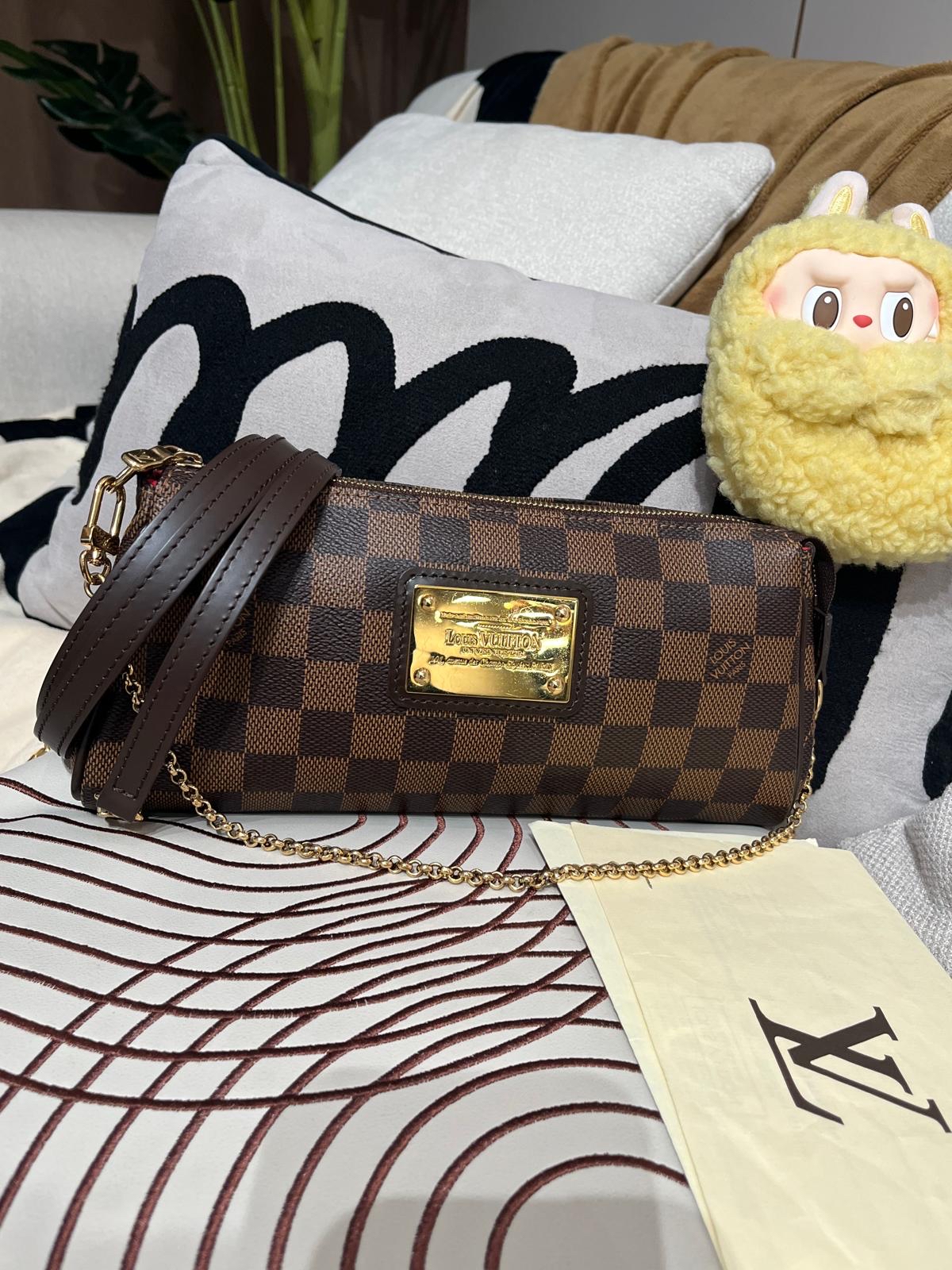 LV Eva Damier Crossbody Bag M55213 100%Authentic, 95%New ✅收據✅Dust bag