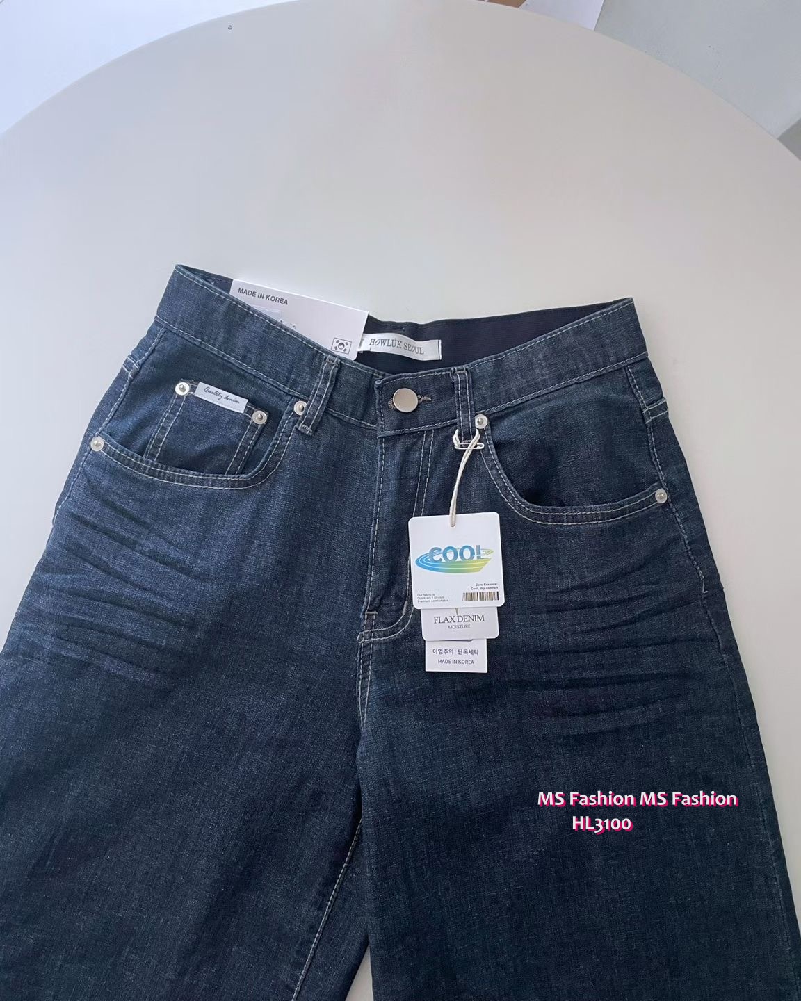HL3100 韓國🌼Howluk七分闊褲