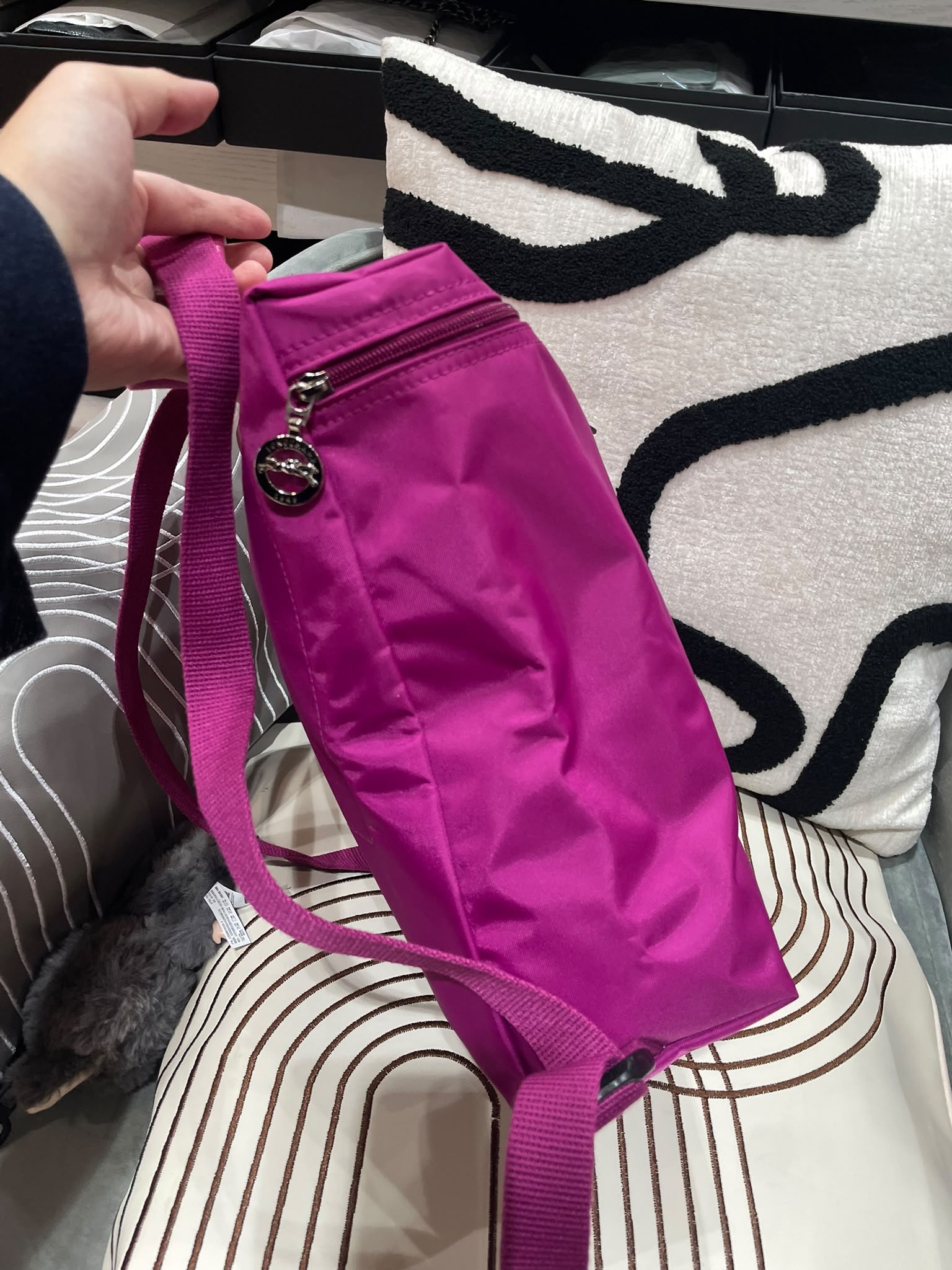 Longchamp Nylon Backpack 100%Authentic,98%New