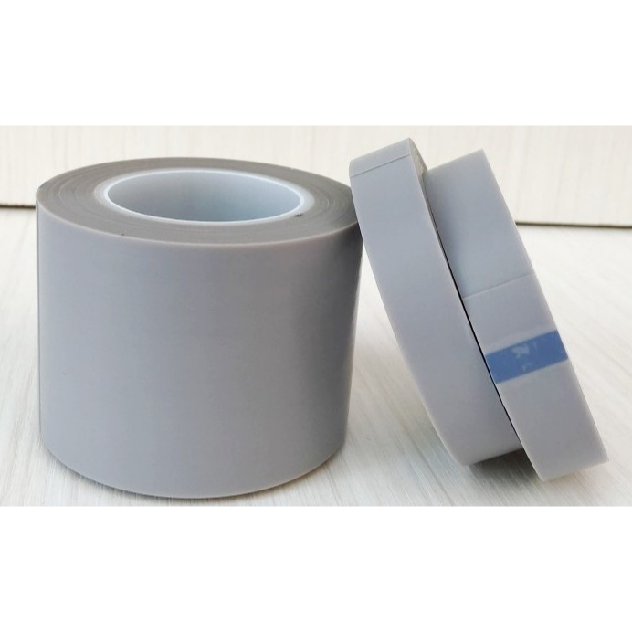 Heat Resistant PTFE Skived adhesive tape 903 model Smooth surface Grey colour