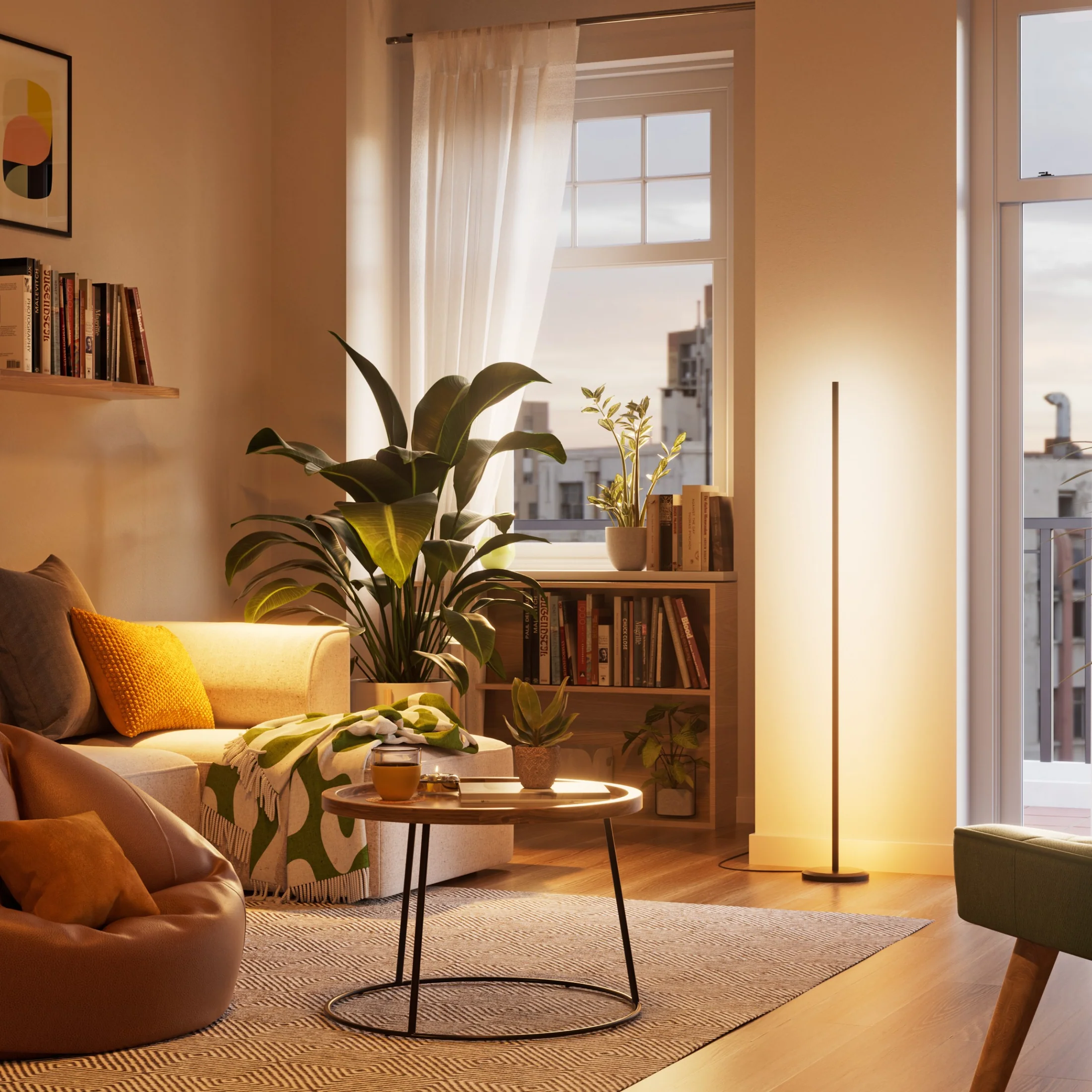 [原裝香港行貨丨2年保養] Nanoleaf 智慧多色落地燈（黑色）Smart Multicolor Floor Lamp (Black) N7204K01-1FL