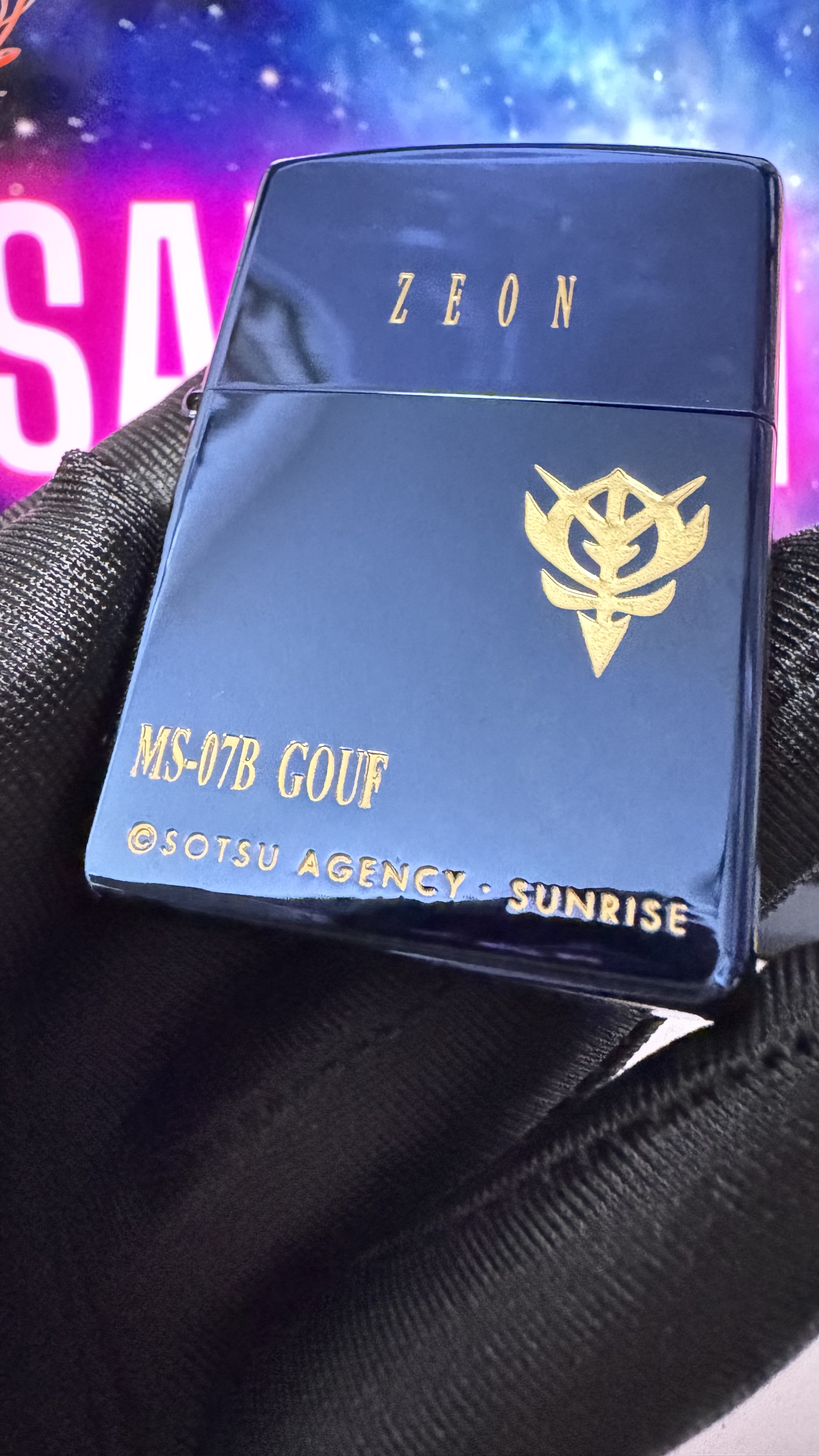 🔥ZIPPO🔥 2002年日版《機動戰士-高達》MS-07B GOUF 藍鈦收藏紀念版 