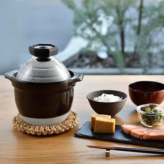 日本製 Hario 萬古燒 飯釜 飯煲 - 1~2人