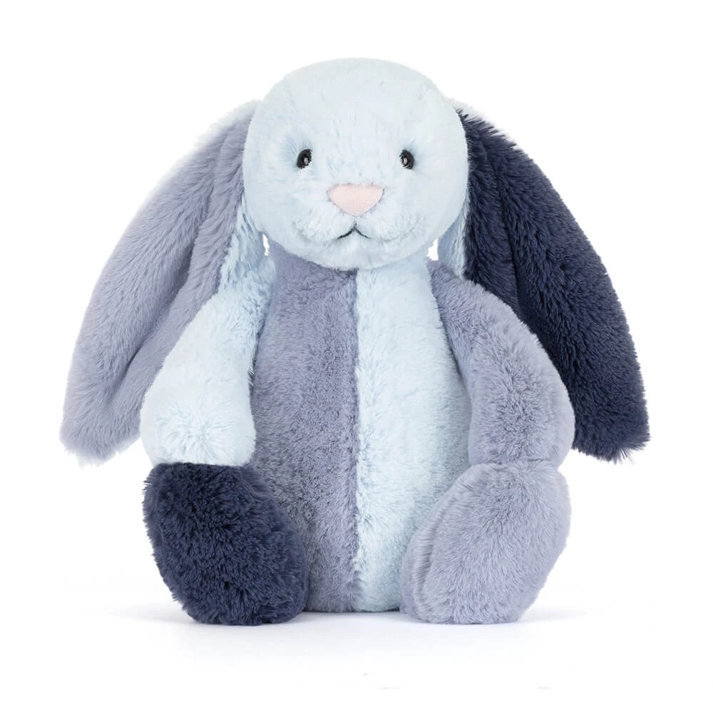 【夢幻海藍色】Jellycat Puddlesea Bunny - 拼色治癒心靈的藍色