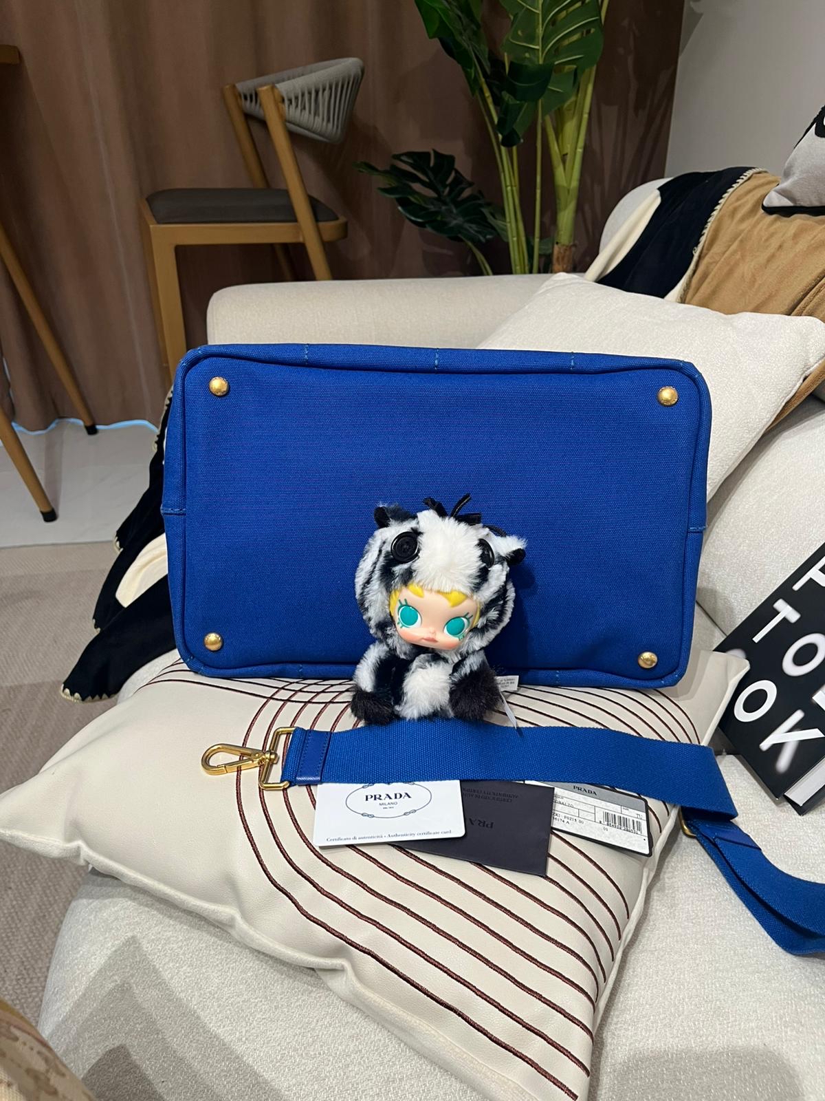 Prada canvas 2way bag BN2642 100%Authentic,98%new