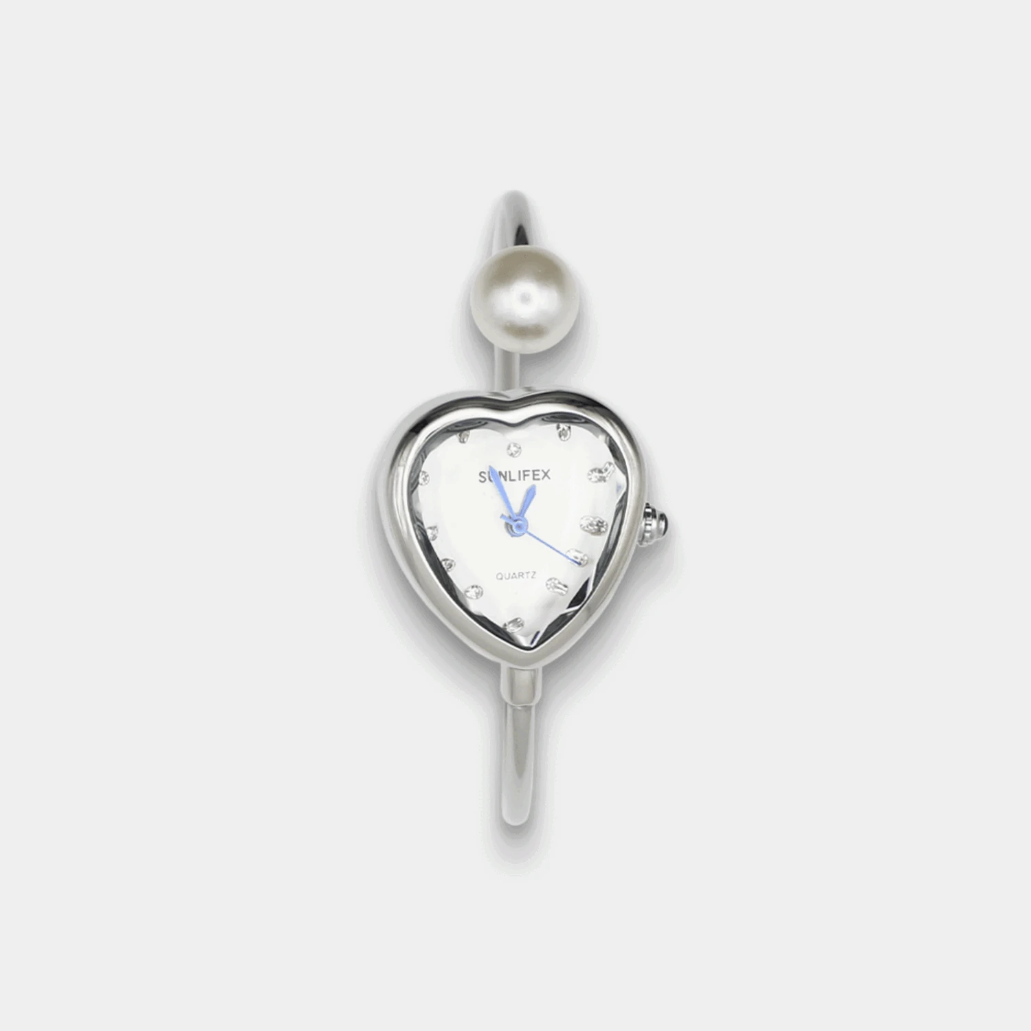 🇰🇷訂購｜GRUMPY｜Pearl Heart Bangle Watch 2色 