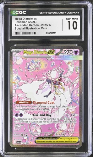 CGC 10 Mega Diancie EX Ascended Heroes 282/217